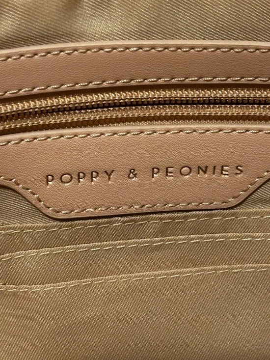 Poppy and Peonies Vegan Leather Crossbody Belt Bag - Picture 10 of 15